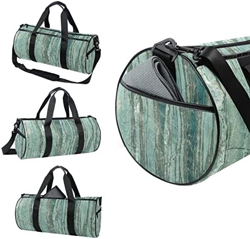 Duffel ombro de mármore Pedra de bolsa de viagem de lona de lona para ginástica para a dança esportiva de viagem Weekender