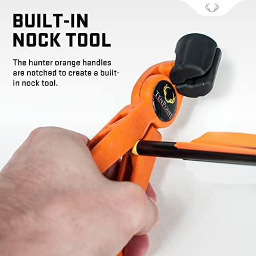 Tenpoint Bednar Puller perfeito - Remova facilmente as setas de alvos de alta densidade - Hunter Orange Handles com ferramenta