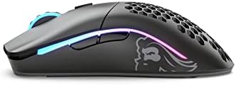 Glorious Black Gaming Mouse Wireless - Modelo O Menos Mouse sem fio para jogos - RGB Mouse 65 g Ultralight Mouse - Mouse sem fio