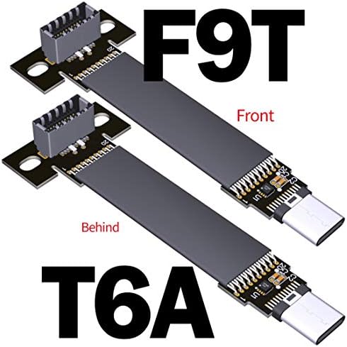 ADT-LINK USB 3.1 Adaptador de extensão Cabo masculino e fêmea Tipo C para Tipo-E Cabo de dados 10g/BPS para ITX Motherboard Dispositivo USB embutido