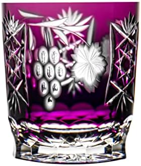 Ajka Marsala Amethyst Purple chumbo Crystal antiquado Tumbler de uísque com 13,2 oz -singleding Unidade