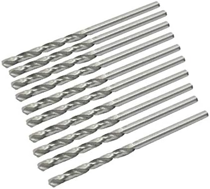 X-Dree de alta velocidade aço de 2,55 mm de ponto de divisão de 58 mm de comprimento Twist Bits 10 pcs (Punte elicoidali