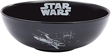 Vandor Star Wars X -Wing e Imperial Ship Ceramic Bowl - Diâmetro de 10 polegadas -