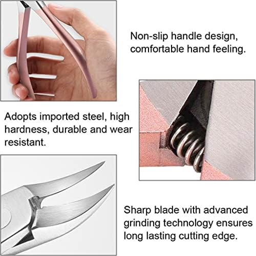 BBSJ Professional Unh Nail Art Clipper Nipper Dead Skin Shear Polishing Landing Manicure Care Ferramentas de aço inoxidável