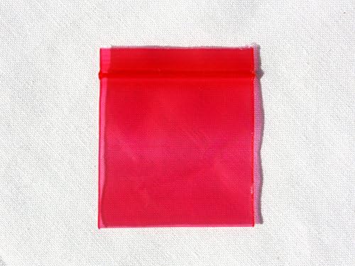500 -PACK 1515 1,5 x 1,5 Mini ziplock de sacolas plásticas vermelhas de maçã - reutilizável reclosável