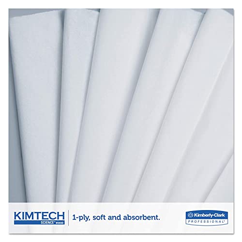 Kimtech Kimberly-Clark Science Precision Kimwipes, 05511, 4,5 x 8,4, tecido de tarefa delicada profissional, 1-camada, pacote de 280 lenços