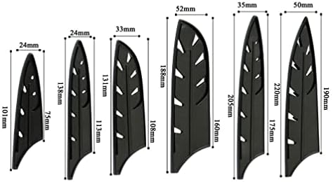Protetor de mala razoavelmente 6pcs Faca bainha de faca de faca de faca de capa de mangas Protetores de faca guarda universal