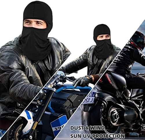 Máscaras de esqui de Balaclava Máscaras de esqui: 6 pacote de pacote de face completa motocicleta protetora externa lenço máscara shiesty para homens para homens