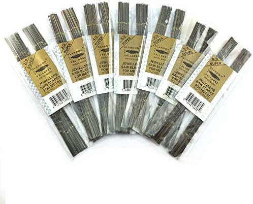 Xucus 144pcs Roll Blades para ferramentas de corte de metal dentes retos 2/0,3/0,4/0,5/0,6/0,7/0,8/0 serra SAWLADES
