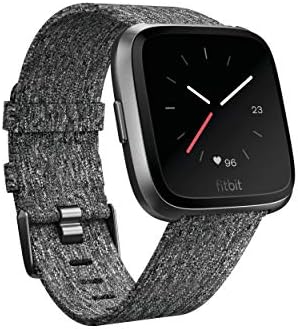 Fitbit Versa Special Edition Smart Watch, Charcoal tecido, Tamanho único