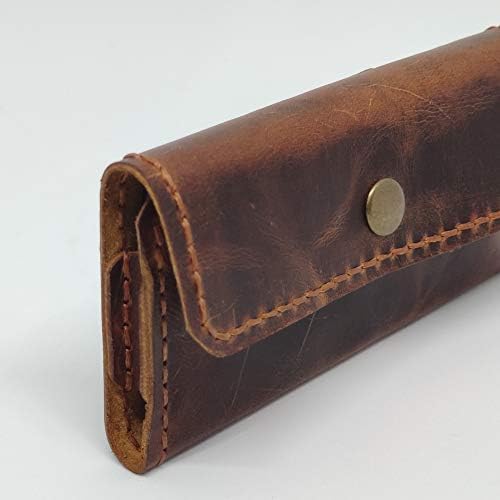 Caixa de coldre de couro holsterical para Blu J6, capa de telefone de couro genuíno artesanal, caixa de bolsa de couro feita personalizada