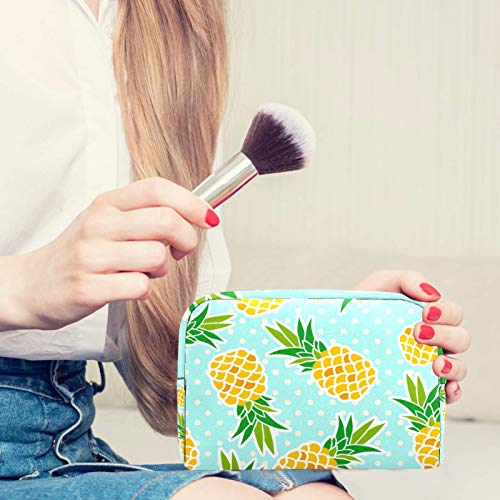 Bolsa de viagem cosmética de frutas e pontos Bolsa de higiene pessoal de maquiagem reutilizável de grande capacidade para meninas adolescentes 18.5x7.5x13cm/7.3x3x5.1in