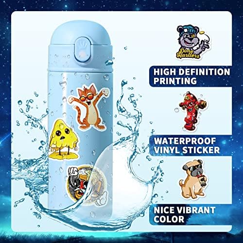 50 PCS “Pop Culture 2” Premium Stickers Pack | Decalques de vinil impermeáveis ​​para garrafas de água, laptop, telefone, skate,