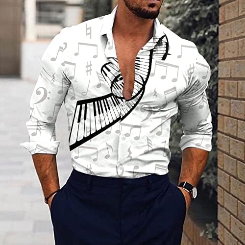 Xxbr mass de botão casual masculino, camisa havaiana de colar de colarinho de borboleta 3D Tops de manga longa de manga longa
