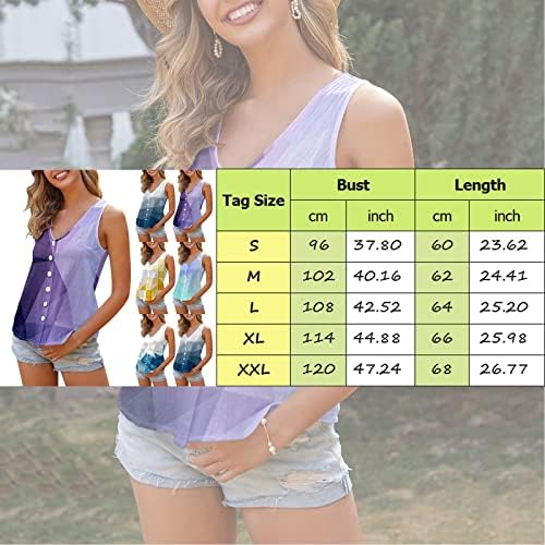Miashui Muscle Shirt Women Women Women Summer Casual V Neck Cardigan Button Vest Top Geométrico Impresso Longo Compressão