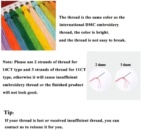 Eiialerm estampado kits de ponto cruzado pavão 11ct para iniciantes para iniciantes bordados pré-imprimidos Bordado DIY Decoração para adultos para crianças 16x20 polegadas