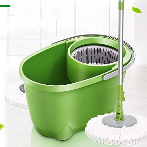 MOP de spin wssbk, aço inoxidável 360 MOP giratório, sistema de limpeza de piso da balde com reabastecimento de cabeça de reposição