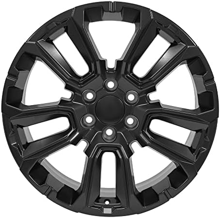 OE Wheels LLC Boras de 22 polegadas se encaixam em Silverado Sierra Tahoe subúrbio Yukon Escalade CV68 22x9 Cetin Black Wheels Goodyear Eagle pneus