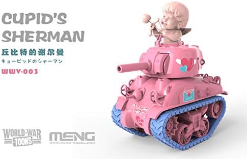 Meng Mngwwv003 Guerra Mundial Toons Sherman's Sherman [kit de construção de modelos]