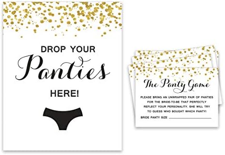 Inkdotpot Bridal Chuveiro Jogo 1 Sign+ 30 Cartão de Tamanho Branco Confetti Girls Night Out Out Bachelorette Party