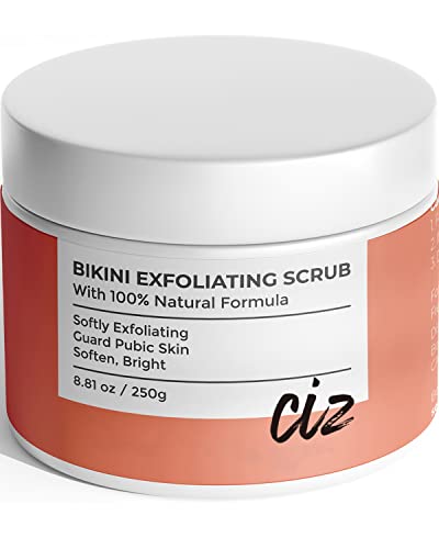 Razor Bump Treatment for Biquíni, esfoliando esfoliação do corpo após barbear para mulheres, esfoliação natural