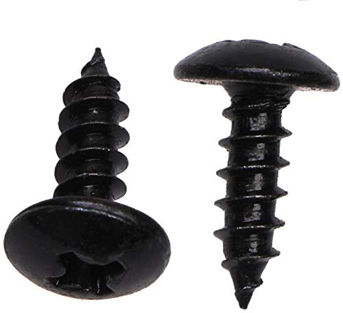 Mini Hardware de Melhoria da Casa de Skater 8 x 1/2 polegada Black Oxidado parafusos de madeira de aço carbono pretos Fixadores