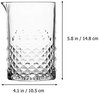 Copos de cabilock misturando barman de vidro de cristal coquetel mistura coquetel de copo de copo de vidro com copo de copo de