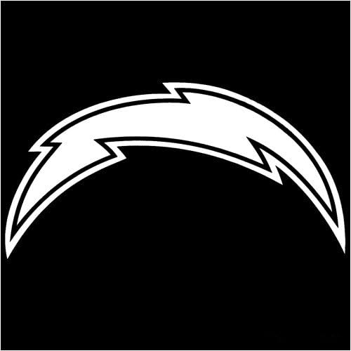 WinCraft NFL San Diego Chargers 8x8 White Team Logo Decal