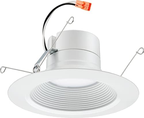 Lithonia Iluminação 65BEMW HL 30K 90CRI M6 5 ”e 6” E-SERIE HIGH LUMEN LED, 3000K WAX White, Módulo de acabamento de defletor,