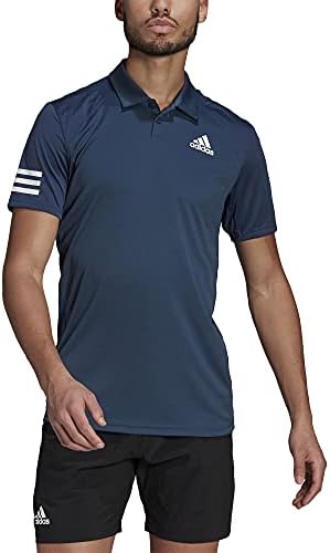 Clube de tênis masculino da adidas camisa pólo de 3 stripes