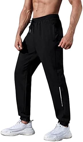 Sheenhe Men's Elastic Withstring Workout Treino Athletic Gym Track Pants with Pocket