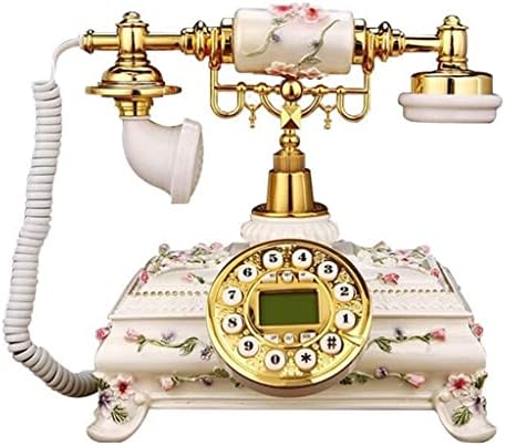 Mmllzel American Antigo Craft Europeu Vintage Ventiva antiquada Decorativa Rústico Antique Home Telefone Fixo