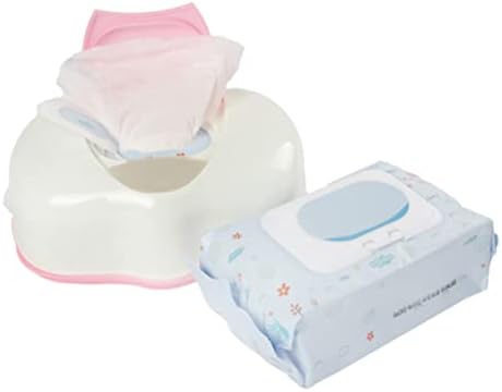Caixa 2pcs de 2pcs Portawipes Babywipes tocam caixa de lenços de papel para bebês mantém lenços frescos da caixa de lenços reutilizáveis ​​caixa de tecidos úmidos Organizador da fralda da caixa de armazenamento Wet Wipes Caixa de tecido molhado