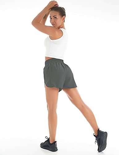 BMJL Women's Workout Shorts Booty Gym Elastic Shorts Running Banda Banda Brandável Pantagens Curtas