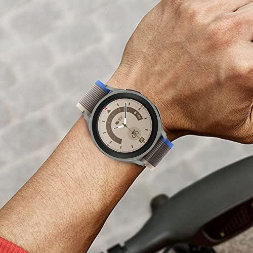 Banda de relógio de nylon Compatível com Samsung Watch 5 Pro 45mm / Galaxy Relógio 5 40mm 44mm / Galaxy Relógio