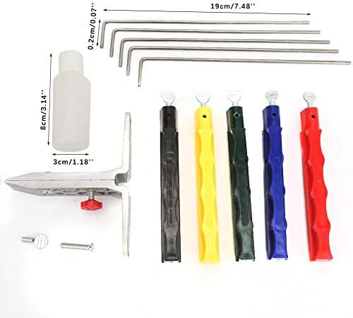 Kit de ponta de faca de ângulo de correção, ferramentas de sistema de afiação profissional de cozinha para casa de
