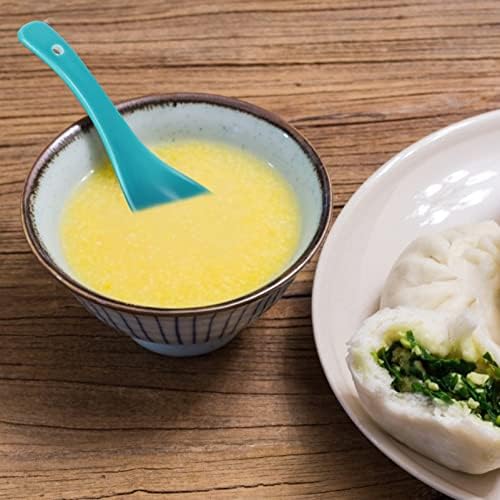 Bestonzon 6pcs macarrão chinesa coleta de degustação cozinha asiático chá cerâmica iogurte restaurante home para sopa colher