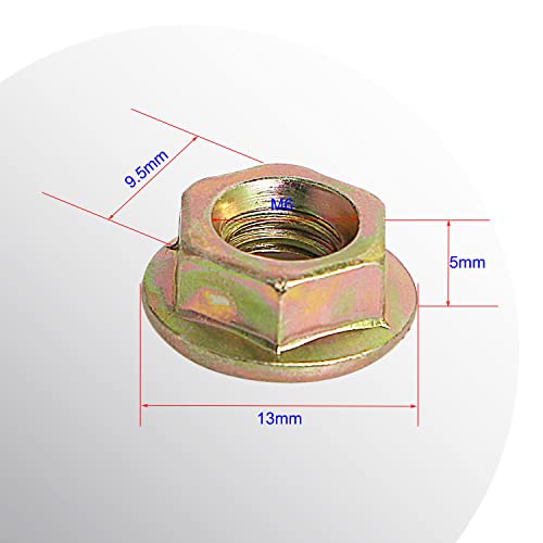 AOPIN FLANGE FLANGE FLANGE SERRATADO DE FLANGE HEXTURA NOTS, METRIC, BLATED, M6, 30PCS