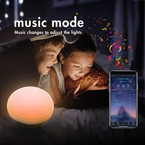 YMZM Touch Smart Lamp, App Remote Control, Music Sync e RGB Cores Alterando com luz noturna da bateria embutida para quarto de jogo quarto, atmosfera de mesa Decorativa humor Luz da luz do bebê