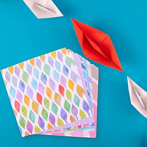 Kit de origami 5 livros de papel de recortes de scrapbooking 5 Livros Papol de papel Diy DIY Papéis quadrados Papter