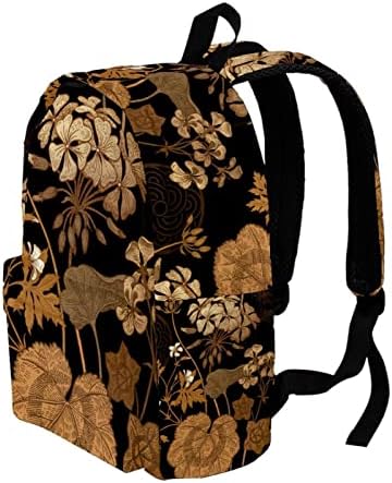 Mochila de viagem VBFOFBV, mochila laptop para homens, mochila de moda, flor japonesa marrom retro