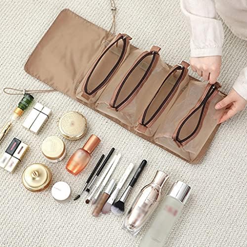Tbiiexfl Travel Bag cosmético Mulheres Mesh Make Up Bols Bolsa Bachações de beleza de beleza de beleza Bruscos de armazenamento de batom de batom Organizador
