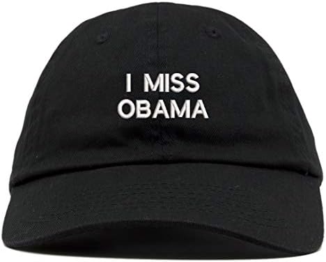 Vestuário de nível superior eu sinto falta de Obama bordado bordado com algodão touca de chapéu de pai