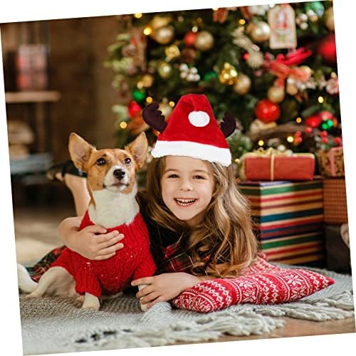 Galpada 2pcs fornece acessórios de chapéus antler para com férias de Natal decorativas Cap criativo Cenas RED RED CLASSUME DE