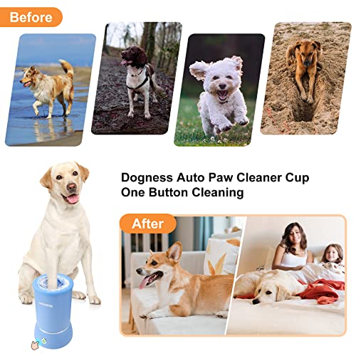 Limpador de pata automático para Dogness para cães, lavadora de pata de cães, palhetas de estimação limpador, cerdas de silicone