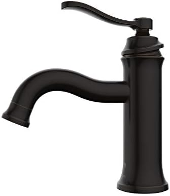 Belanger Faucet Rus22Corb Handeld, torneira de pia de banheiro com dreno, bronze esfregado a óleo
