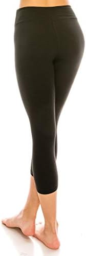 Leggings de cintura alta feminina de shycloset - treino de ioga sólida lisa calça macia tornozelo caperi tights barriga controle