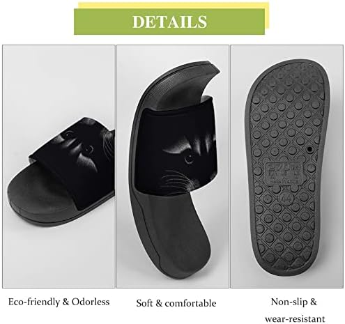 Raccoon on Black Unisex Home Shoppers Sandálias de Secas Rápidas Não deslizam sapatos de dedão do pé