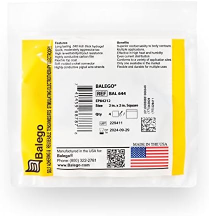 BALEGO® Over the Counter Pacpys Choice® 2 pol. Square, 4/Pacote fabricado nos EUA com matérias -primas fabricadas na American.