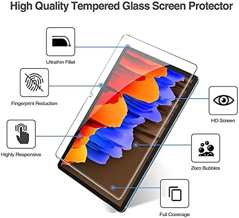 Procase Galaxy Tab S7 Plus 12.4 Caso 2020 Com o pacote S Pen Pen com [2 pacote] Galaxy Tab S7 mais 12,4 polegadas 2020 Protetor de tela T970 T975 T976